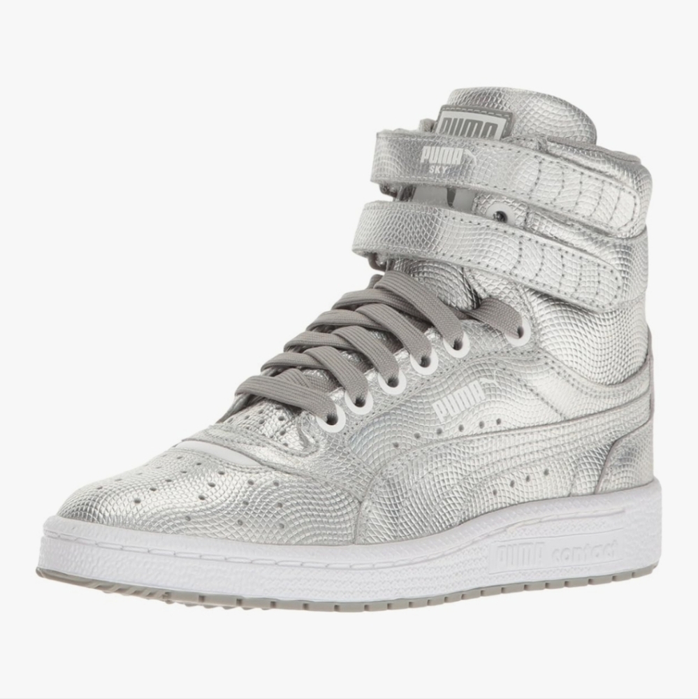 PUMA Sky II Hi Holo Silver Sneakers